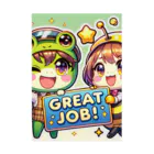 Pyon ＆ Bunのgreat job Stickable Poster