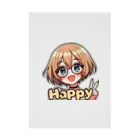 Kusareshiroの金髪ショートカット眼鏡美少女ちゃん Stickable Poster