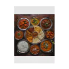 AQUAMETAVERSEのインド・ネパール料理の盛り合わせ　kouchan 1616 Stickable Poster