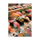 日本の風景 COOL JAPANの日本の風景:江戸前寿司、Japanese scenery: Edomae sushi Stickable Poster