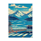 日本の風景 COOL JAPANの日本の風景:夏にバス旅行、ｊapanese scenery: Bus trip in summer Stickable Poster