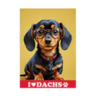 Design.DachsのI LOVE DACHS_02 吸着ポスター