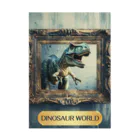 MistyStarkの飛び出す恐竜　－　dinosaur that pops out　－ Stickable Poster