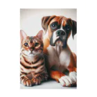 mameno_shinの猫と犬 Stickable Poster