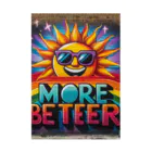 Qten369のMORE BETTER Stickable Poster