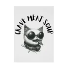 CRAVE MEAT SOUPの#drunk cat Stickable Poster