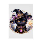 黒猫ギャラリー🐈‍⬛の黒猫の魔法使い Stickable Poster