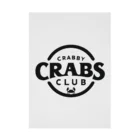 MatrixSphereのCRABBY CRABS CLUB シンプルロゴ Stickable Poster