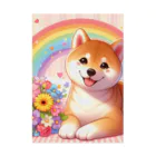 癒しのショップの夢の中の柴犬 Stickable Poster