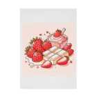 すとろべりぃの苺とピンクとホワイトチョコレートが可愛い3 吸着ポスター