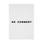 micyorina shopのmicyorina 「NO COMMENT」logo Stickable Poster