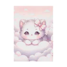 Snow-peaceの「雲の中のふわふわ子猫」 Stickable Poster