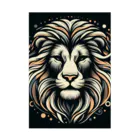Ono_Mariaの百獣の王ライオン 吸着ポスター