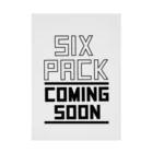 おもしろいTシャツ屋さんのSIX PACK COMING SOON シックスパックカミングスーン 吸着ポスター