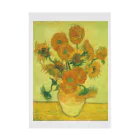 ryoryoの「ひまわり」ゴッホ　Vincent van Gogh / Sunflowers Stickable Poster