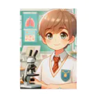 可愛い男の子イラスト販売所　By,keicyanの男の子　中学1年生　科学部 Stickable Poster