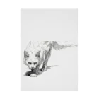 sperz shopの威嚇白猫 Stickable Poster