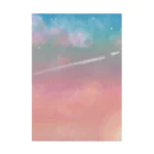 blueHawaiiのピンクの夕方 Stickable Poster