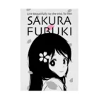 松や SUZURI店のSAKURA FUBUKI 吸着ポスター