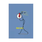 装甲の棒人間シリーズ(music) Stickable Poster