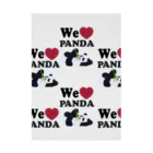 キッズモード某のwe love パンダ　総柄 Stickable Poster