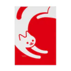 かめつるの赤猫 Stickable Poster