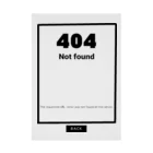 なでしこ@デザインのNot found 404 Stickable Poster