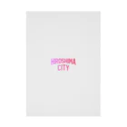 JIMOTOE Wear Local Japanの広島市 HIROSHIMA CITY Stickable Poster