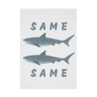 gemgemshopの同じ鮫 (SAME SAME) Stickable Poster