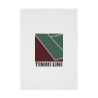 DRIPPEDのTENNIS LINE-テニスライン- Stickable Poster