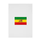 DRIPPEDのRASTAFARI LION FLAG-エチオピア帝国の国旗- Tシャツ 吸着ポスター