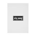 DRIPPEDのstay young-ステイヤング-BOXロゴ Stickable Poster