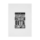 DRIPPEDのPARENTAL ADVISORY STRAIGHT OUTTA COMPTON-ペアレンタル・アドバイザリー・ストレイト・アウタ・コンプトン- ボックスロゴ Stickable Poster