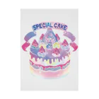 Cɐkeccooの宇宙(そら)いちごのスペシャルケーキ Stickable Poster