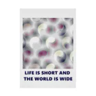 まりわのお店 HOSHIYAの脳内✰万華鏡花火✰和柄✰ほか✰　のLIFE IS SHORT AND THE WORLD IS WIDE Stickable Poster