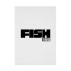 おもしろいTシャツ屋さんのFISHING　釣り　FISH　 Stickable Poster