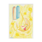 きゃらめる屋のcat prince yellow Stickable Poster