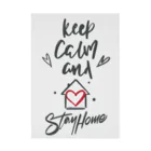 シェアメディカルブランドショップのKeep Calm and Stay Home 吸着ポスター