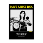 HAVE A BIKE DAY. ＠ SUZURIのHABD"Don't give up" 吸着ポスター