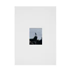 ただのヌコーのテトラポッドに立つ鳥 吸着ポスター