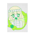 かわいいもののおみせ　いそぎんちゃくのクローバーちゃん🍀 Stickable Poster