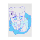 かわいいもののおみせ　いそぎんちゃくのアイスちゃん🍦 吸着ポスター