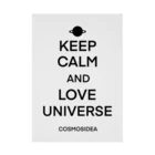 COSMOSIDEAのKEEP CALN AND LOVE UNIVERSE  吸着ポスター