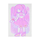 かわいいもののおみせ　いそぎんちゃくのゆめかわ魔法少女ちゃん Stickable Poster