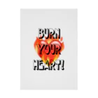 Yea🤟のBurn your heart! 吸着ポスター