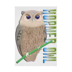 LalaHangeulのHORNED OWL (ミミズク) Stickable Poster