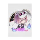 🤍一ノ瀬 彩 🐇⸒⸒ suzuri支店🤍の一ノ瀬彩ちびｷｬﾗ:LOGO付【ﾆｺｲｽﾞﾑ様Design】 Stickable Poster