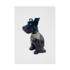 KURO のおすわりKURO シュナウザー 黒い犬 dog クロ 吸着ポスター