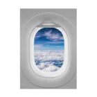 Teatime ティータイムのjet streamジェットストリーム 飛行機の窓から 吸着ポスター