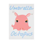 LalaHangeulのumbrella octopus(めんだこ) 英語バージョン② Stickable Poster